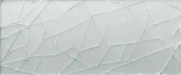 Broken glass on white background. Generative AI technology.