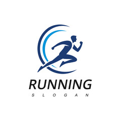 Running Man Logo Designs. Delivery Sport Fitness Logo