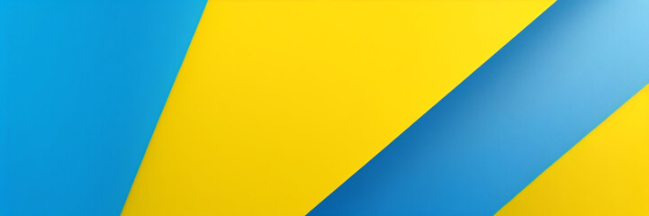 Abstrakter Grunge-Hintergrundvektor mit Pinsel und Halbtoneffekt, Template-Design-Banner mit blauem und gelbem Farbverlauf der ukrainischen Flagge	