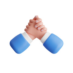 3D Community Model Embracing the Strength of Different Perspectives. 3d illustration, 3d element, 3d rendering. 3d visualization isolated on a transparent background