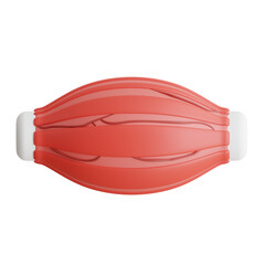 3D Muscle Model Strengthening Body for Health and Performance. 3d illustration, 3d element, 3d rendering. 3d visualization isolated on a transparent background