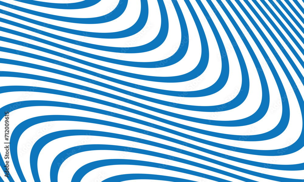 Poster abstract blue diagonal wave line pattern design.