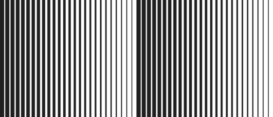 Fotobehang abstract black thin to thick line pattern design. © Aminul