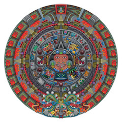 Solar calendar of the ancient Aztec civilization