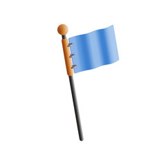 3D Goal Model Ambitious and Working Towards Them. 3d illustration, 3d element, 3d rendering. 3d visualization isolated on a transparent background