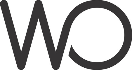 wo initial logo , font logo