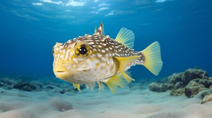 Obraz premium fish in aquarium generated by AI tool