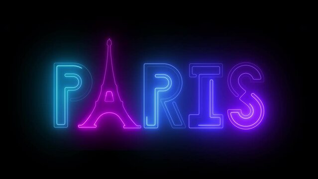 Paris digital text typography. Paris city name design concept. Able use graphic isolated on transparent background.