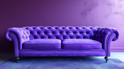Lavendar Sofa created with Generative AI Technology, ai, generative