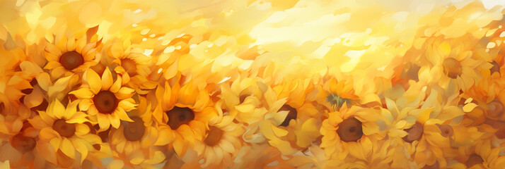 Abstract Sunflower background illustration