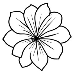 Hand drawn simple flower illustration