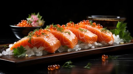 salmon sushi roll