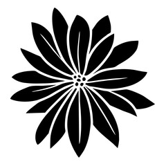 Hand drawn simple flower illustration