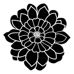 Hand drawn simple flower illustration