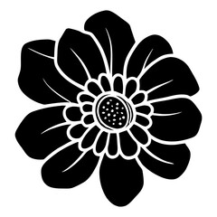 Hand drawn simple flower illustration