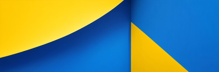 Gelber und blauer Hintergrund mit Streifen. Vektorabstraktes Hintergrundtexturdesign, helles Poster. Abstrakter Hintergrund moderne Hipster-futuristische Grafik. Mehrschichtiger Effekt mit Textur.