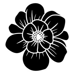 Hand drawn simple flower illustration