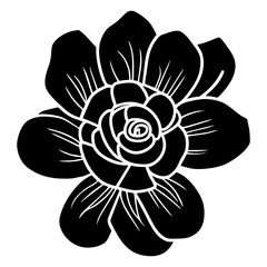 Hand drawn simple flower illustration
