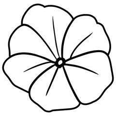 Hand drawn simple flower illustration