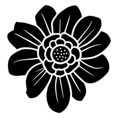 Hand drawn simple flower illustration