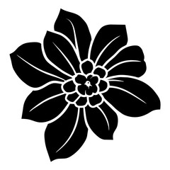 Hand drawn simple flower illustration