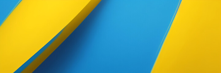 Gelber und blauer Hintergrund mit Streifen. Vektorabstraktes Hintergrundtexturdesign, helles Poster. Abstrakter Hintergrund moderne Hipster-futuristische Grafik. Mehrschichtiger Effekt mit Textur.