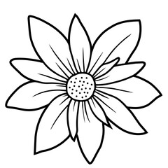 Hand drawn simple flower illustration