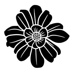 Hand drawn simple flower illustration