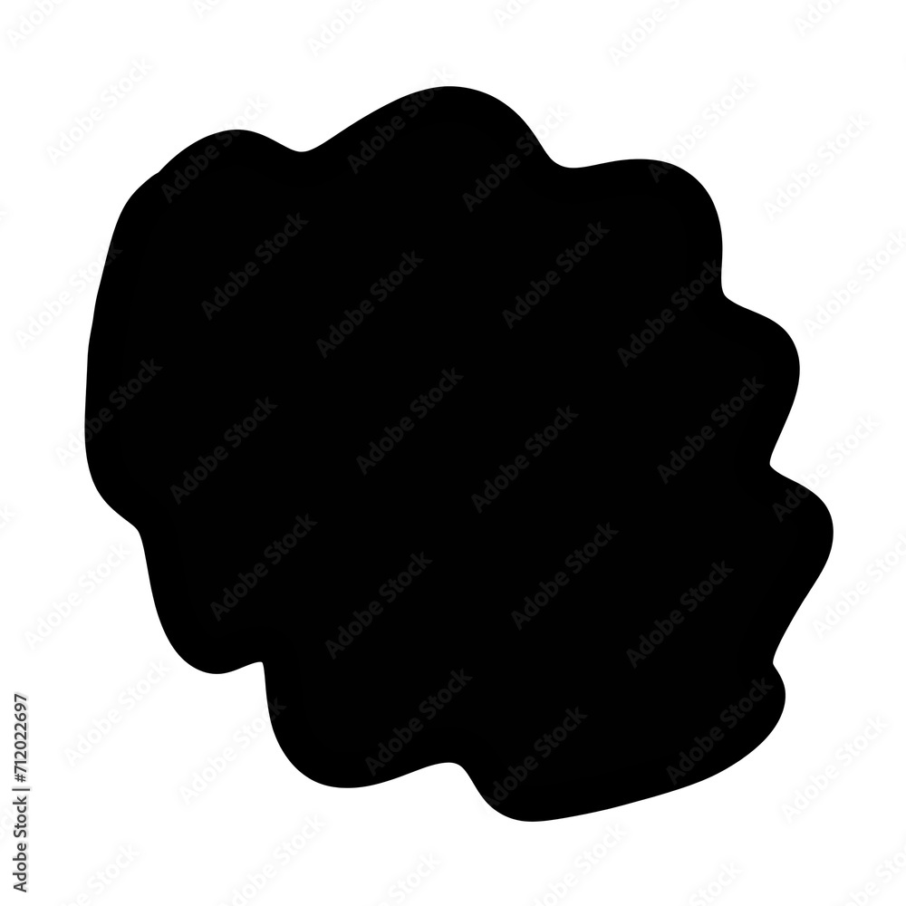 Aufkleber black abstract shape background element png file transparent, object background design element shape
