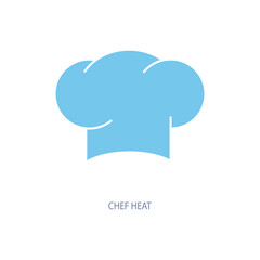 chef hat concept line icon. Simple element illustration. chef hat concept outline symbol design.