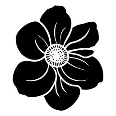 Hand drawn simple flower illustration