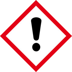 ghs hazardous, transport icon, warning symbol ghs - sga safety sign, pictogram,exclamation mark, substances absorbed through skin or respiration and can cause damage to human health - obrazy, fototapety, plakaty