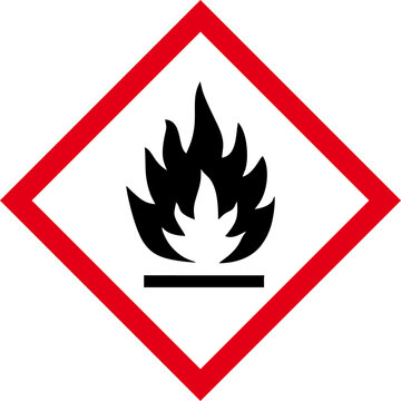ghs hazardous, transport icon, warning symbol ghs - sga safety sign, pictogram,flammable, gases, aerosols, liquids, and solids that are flammable