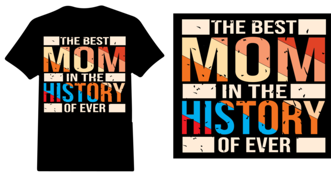 Happy Mother's day T shirt design .