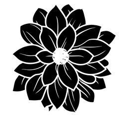 Hand drawn simple flower illustration