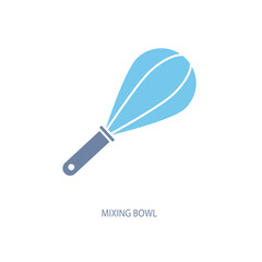 mixing bowl concept line icon. Simple element illustration. mixing bowl concept outline symbol design.