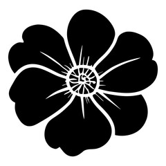 Hand drawn simple flower illustration