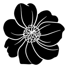 Hand drawn simple flower illustration