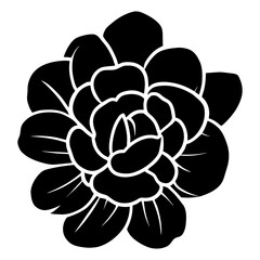 Hand drawn simple flower illustration