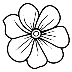 Hand drawn simple flower illustration