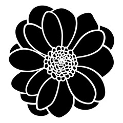 Hand drawn simple flower illustration