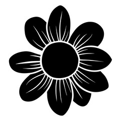 Hand drawn simple flower illustration