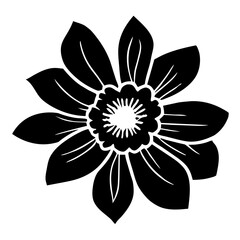 Hand drawn simple flower illustration