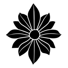 Hand drawn simple flower illustration