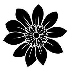 Hand drawn simple flower illustration