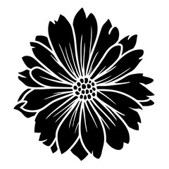 Hand drawn simple flower illustration