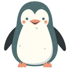 Penguin design element isolated Vector illustration.