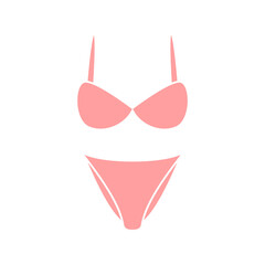 bikini dress icon logo vector image