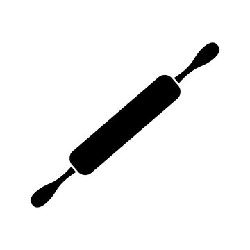 rolling pin icon logo vector image