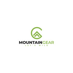 Letter G logo design with mountain unique linear concept Premium Vector, usable for business and branding logos, flat icon logo design template element